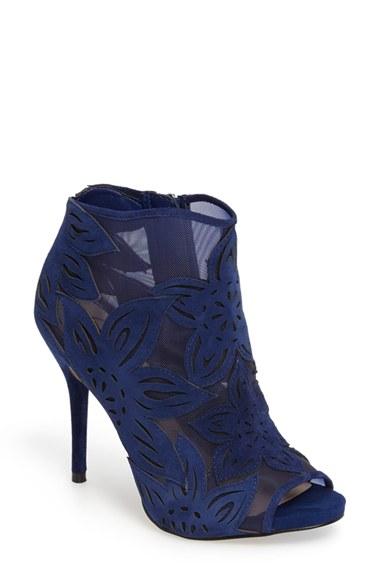 Women's Jessica Simpson Bliths Open Toe Bootie M - Blue