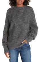 Women's Maje Ruffle Collar Pointelle Knit Sweater