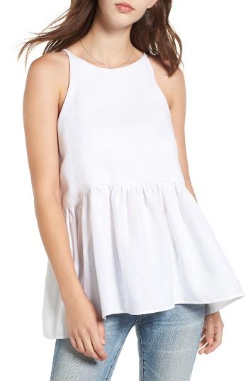 Women's Bp. Peplum Top - White