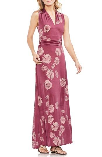 Women's Vince Camuto Chateau Floral Halter Maxi Dress - Pink