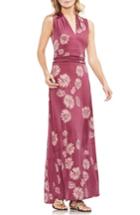 Women's Vince Camuto Chateau Floral Halter Maxi Dress - Pink