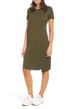 Women's All In Favor Button-up T-shirt Dress, Size - Black