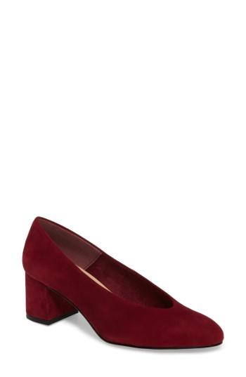 Women's Bella Vita Jensen Block Heel Pump .5 N - Burgundy
