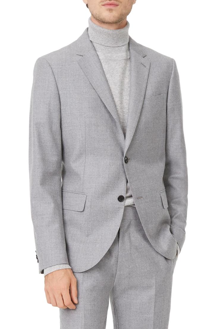 Men's Club Monaco Grant Trim Fit Wool Blazer R - Grey