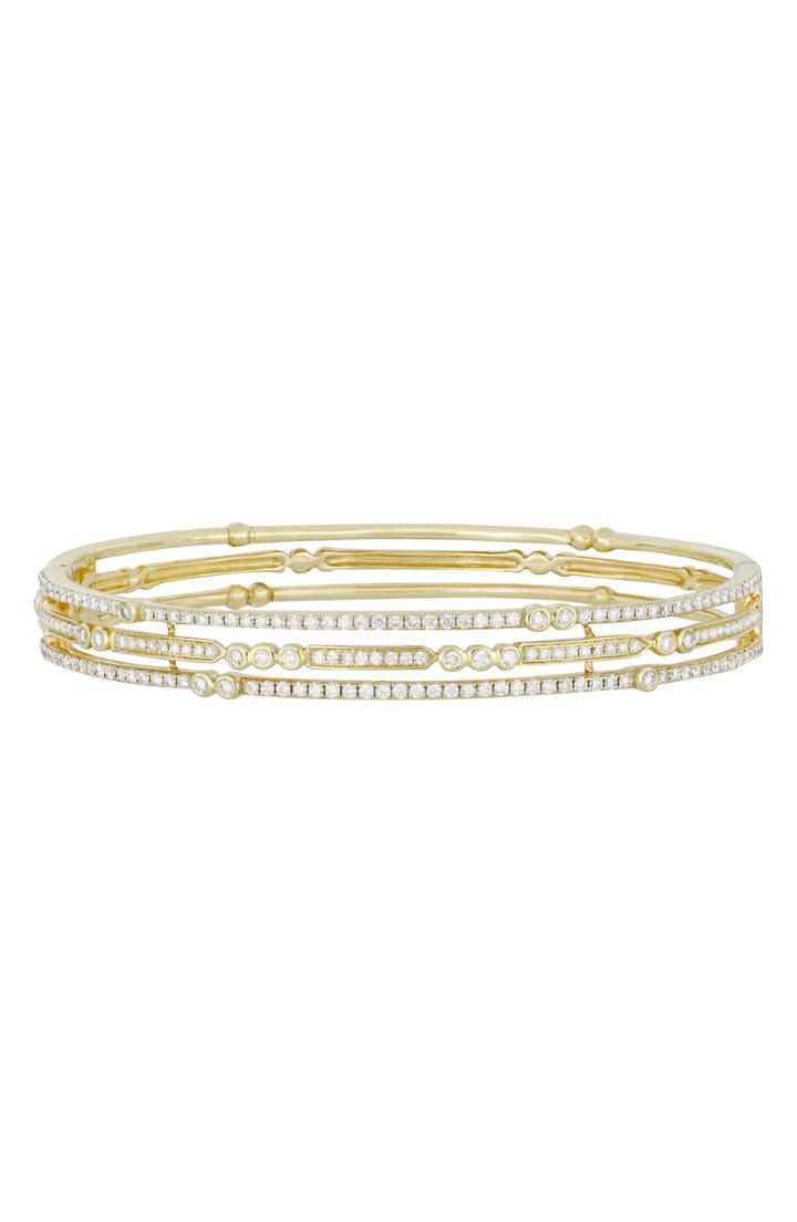 Women's Bony Levy Diamond Triple Row Bangle (trunk Show Exclusive)
