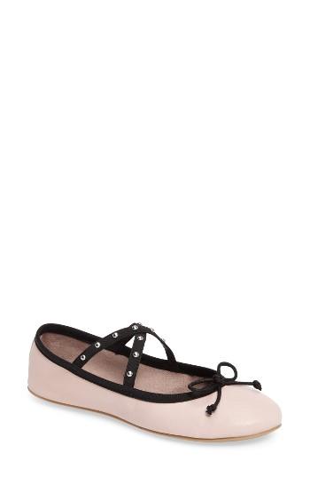 Women's Steve Madden Twirls Ballet Flat .5 M - Pink