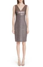 Women's St. John Collection Twisted Sequin Knit Dress - Metallic