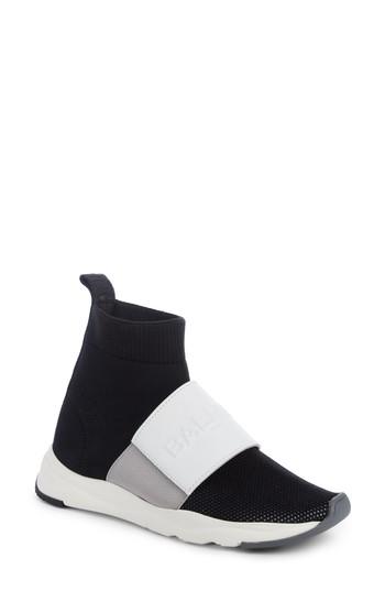 Women's Balmain Cameron Logo Strap Sock Sneaker Eu - Pink