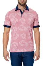 Men's Maceoo Woven Trim Polo (s) - Pink