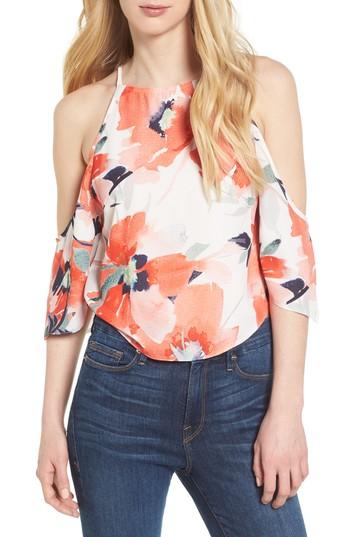 Women's Bishop + Young Ava Cold Shoulder Top - Red