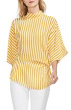 Women's Vince Camuto Side Twist Stripe Top - Yellow