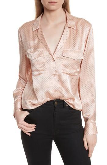 Women's Equipment Ansley Dot Silk Shirt - Beige