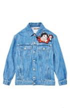 Women's Moschino Porky & Petunia Pig Denim Jacket Us / 42 It - Blue