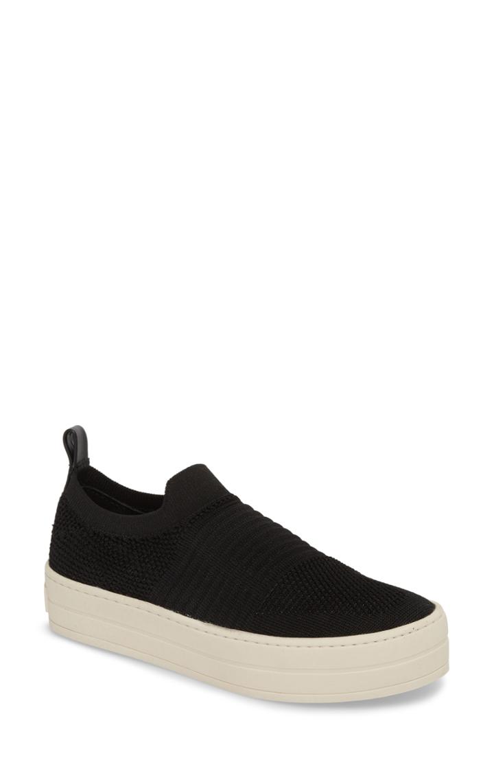 Women's Jslides Hilo Platform Slip-on Sneaker M - Black