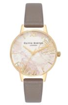 Women's Olivia Burton Abstract Faux Leather Strap Watch, 30mm