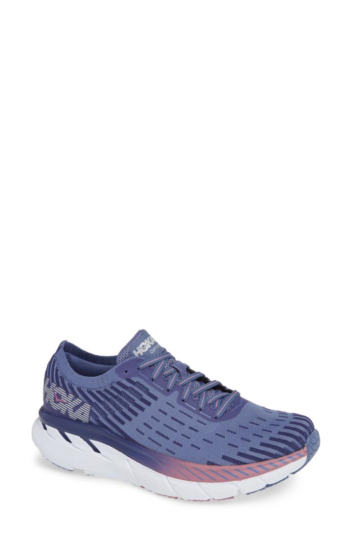 Women's Hoka One One Clifton 5 Knit Running Shoe M - Blue