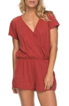 Women's Roxy Salty Evening Romper - Red