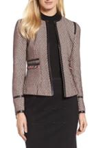 Women's Boss Keili Collarless Tweed Jacket R - Ivory