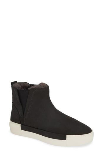 Women's Jslides Val Faux Fur Lined Platform Sneaker M - Grey
