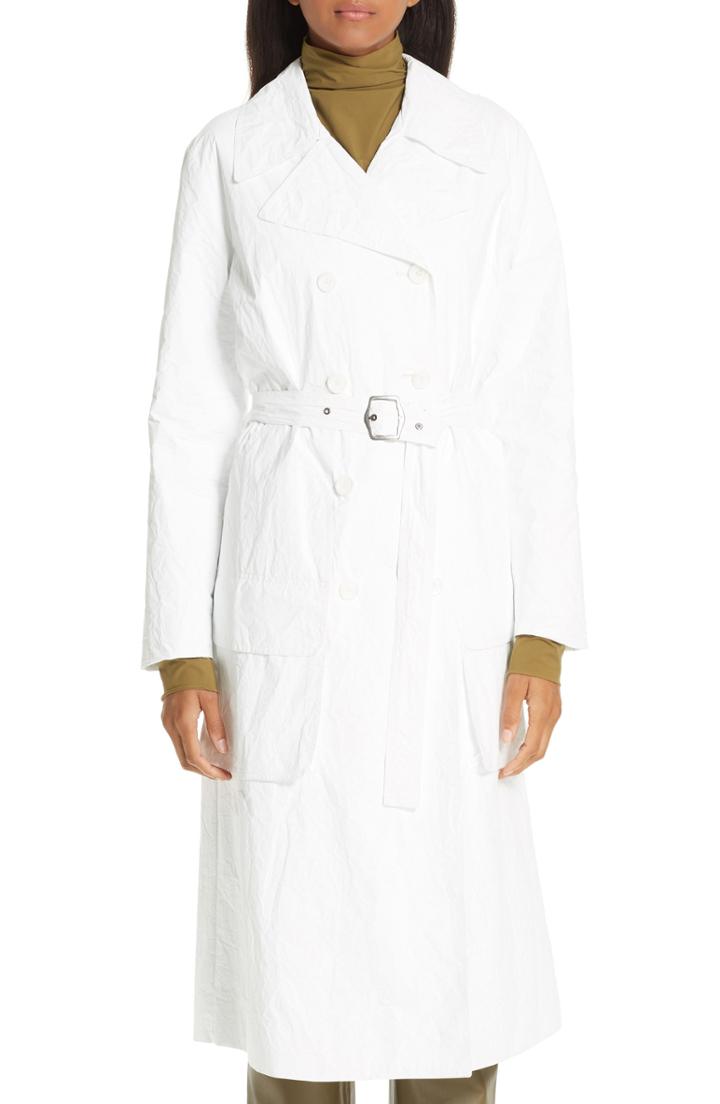 Women's Sies Marjan Nisa Matte Coated Trench Coat - White