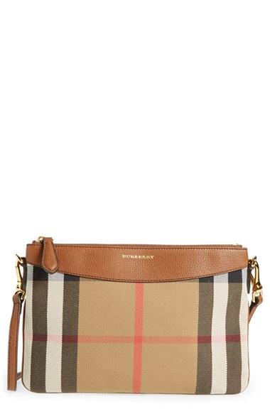 Burberry 'peyton - House Check' Crossbody Bag - Beige