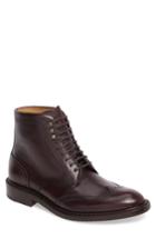 Men's Jack Erwin Carter Wingtip Boot D - Burgundy