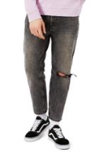 Men's Topman Rigid Tapered Fit Jeans X 32 - Grey