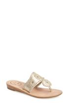 Women's Jack Rogers 'capri' Thong Sandal .5 M - Metallic