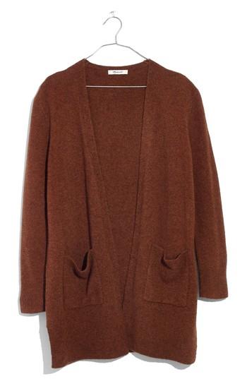 Women's Madewell Kent Cardigan Sweater - Orange