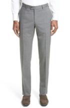 Men's Lanvin Embroidered Wool Trousers Eu - Grey
