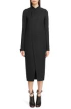 Women's Rick Owens Double Face Wool Blend Coat Us / 46 It - Black