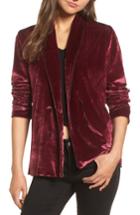 Women's Stone Row X Georgia May Jagger Valvacious Velvet Blazer - Burgundy