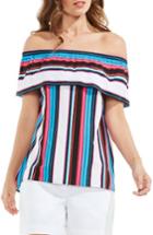 Women's Vince Camuto Stripe Off The Shoulder Blouse