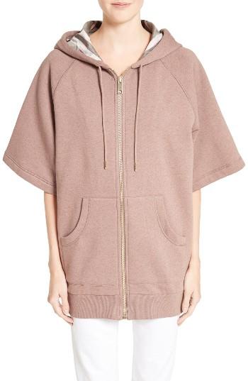 Women's Burberry Lima Cotton Blend Hoodie