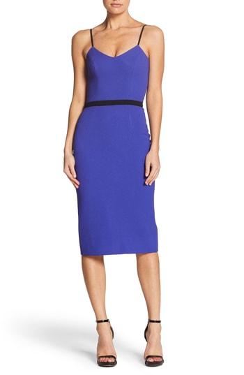 Women's Dress The Population Emma Spaghetti Strap Body-con Dress, Size - Blue