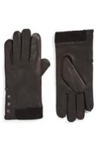 Men's John Varvatos Star Usa Deerskin Leather Gloves - Black