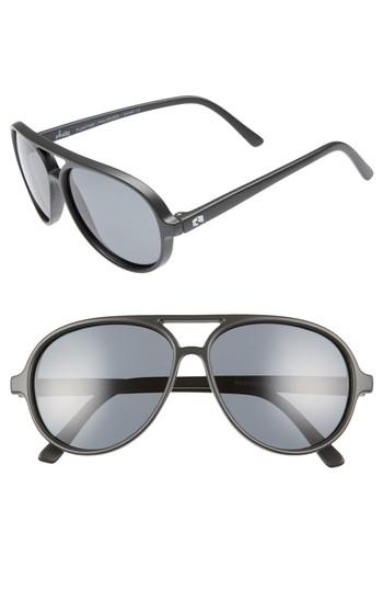 Men's Rheos Palmettos Floating 60mm Polarized Aviator Sunglasses - Gunmetal / Gunmetal