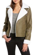 Women's Simon Miller Double Breasted Metallic Lambskin Coat