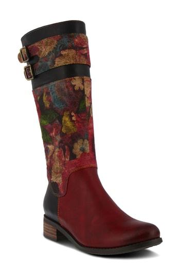Women's L'artiste Floral Boot .5us / 39eu - Red