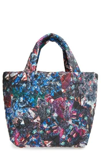 Mz Wallace 'small Metro' Quilted Oxford Nylon Tote - Pink