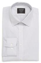 Men's Nordstrom Men's Shop Traditional Fit Non-iron Stripe Dress Shirt .5 32/33 - Blue