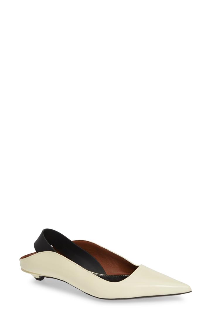 Women's Proenza Schouler Wave Pointy Toe Pump Us / 37eu - White
