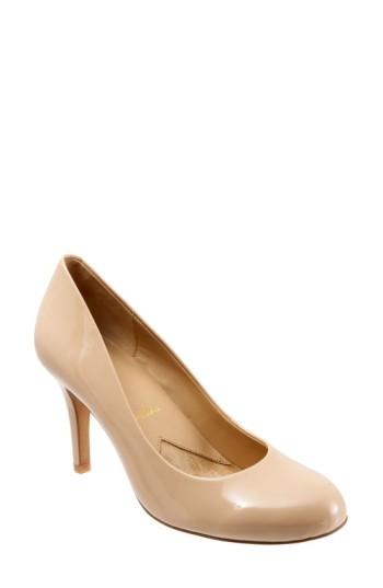 Women's Trotters 'signature Gigi' Round Toe Pump .5 N - Beige