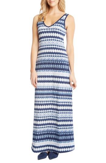 Women's Karen Kane Side Slit Maxi Dress - Blue