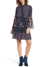 Women's Juicy Couture Caprice Floral Mix Shirtdress - Blue