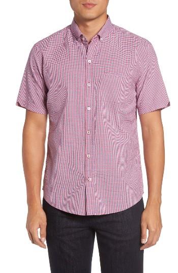 Men's Zachary Prell Billy Trim Fit Plaid Sport Shirt - Pink