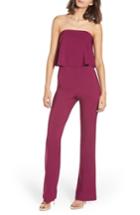 Women's Socialite Popover Strapless Jumpsuit - Purple