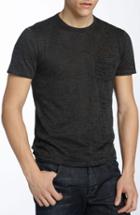 Men's John Varvatos Star Usa Burnout Trim Fit T-shirt, Size - Black