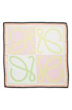 Women's Loewe Monogram Colorblock Square Scarf, Size - Pink