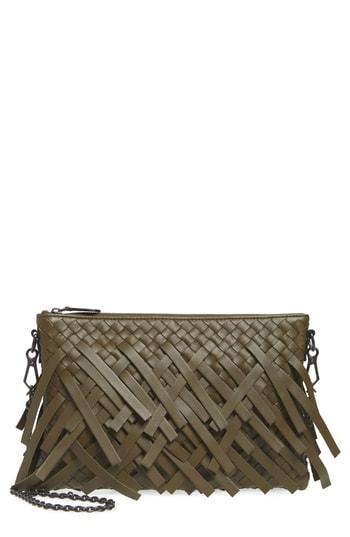 Bottega Veneta Small Intrecciato Leather Crossbody Bag - Yellow